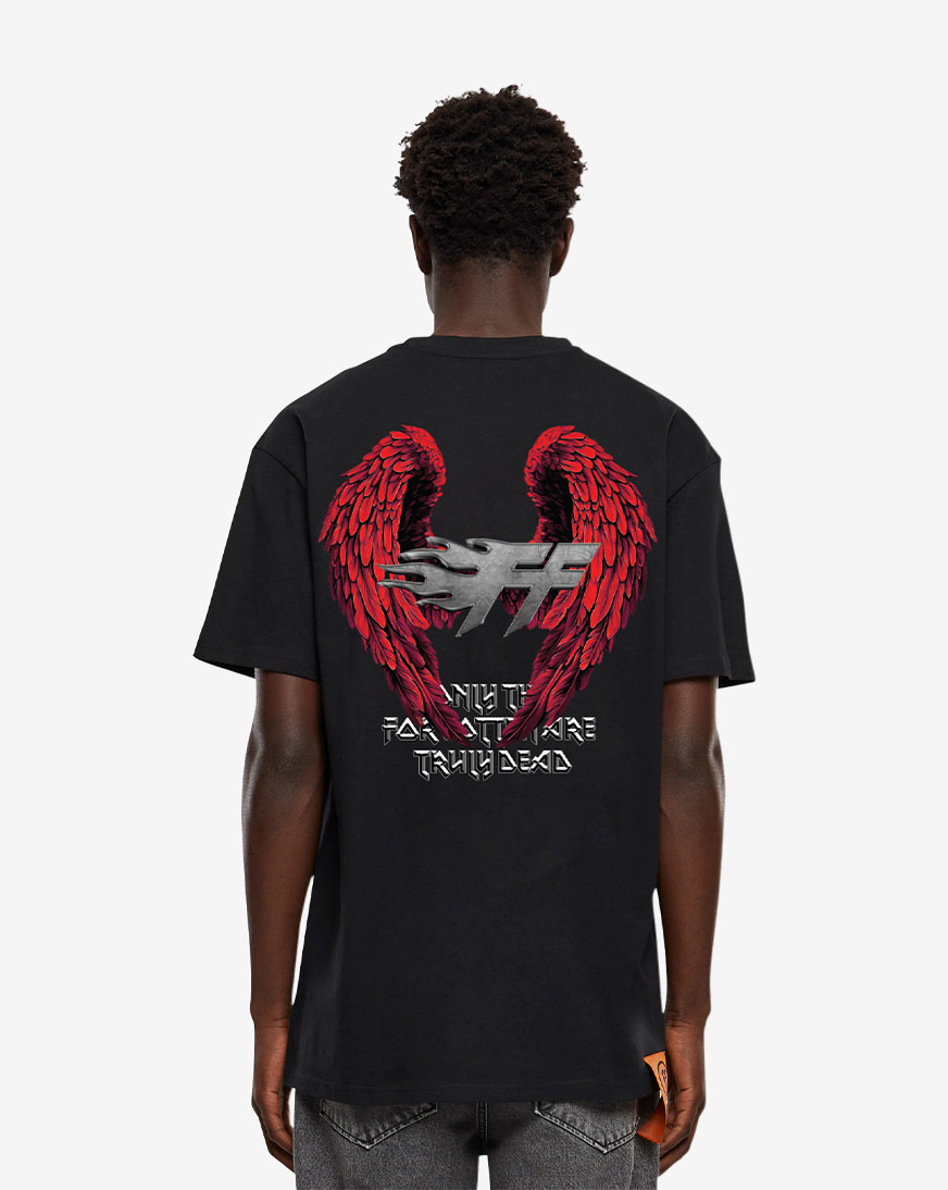 Shop Forgotten Faces Heaven's Window Tee FOFUS140-00007 black