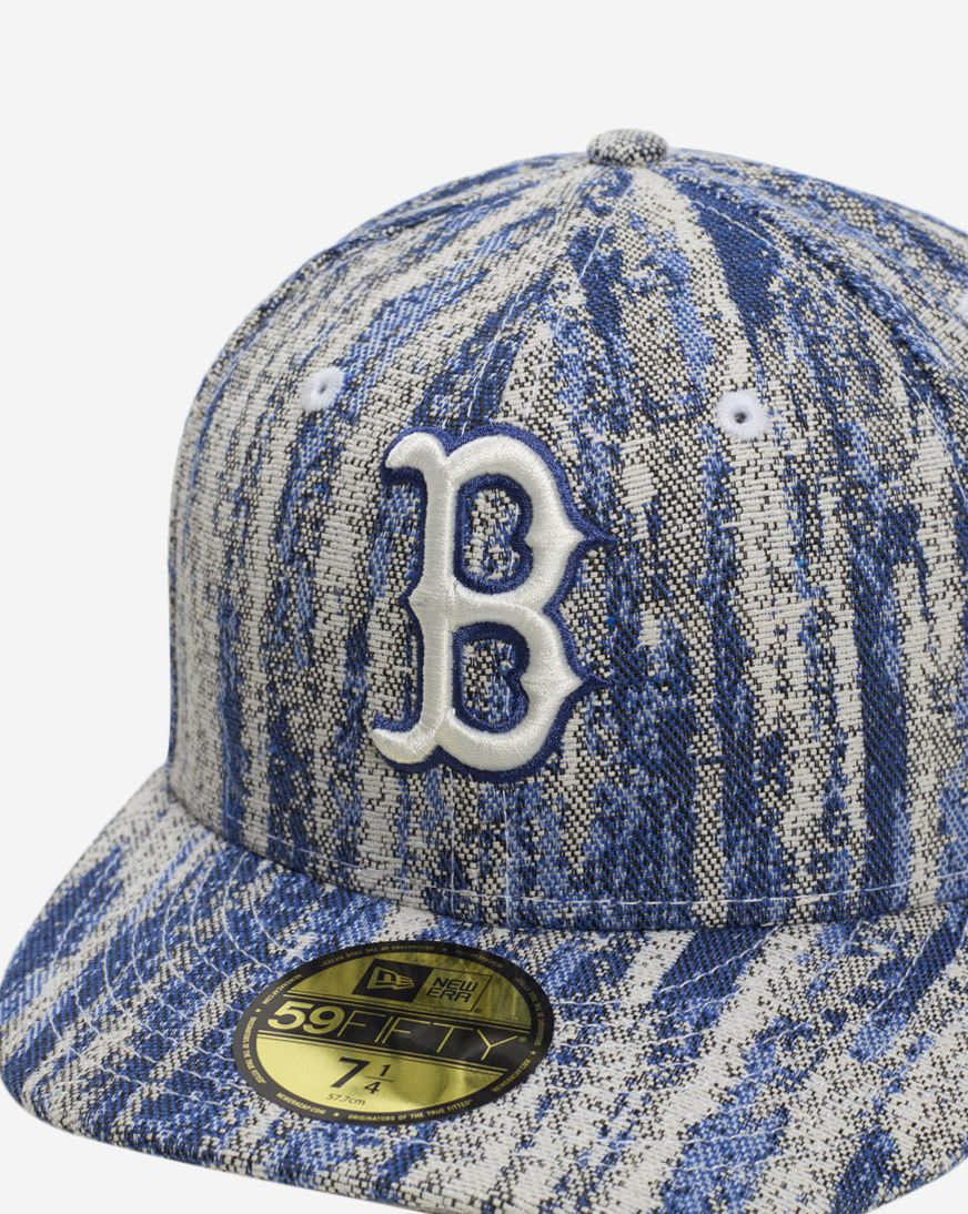 Shop New Era 59Fifty Boston Red Sox Tweed Fitted Hat 60765624 blue