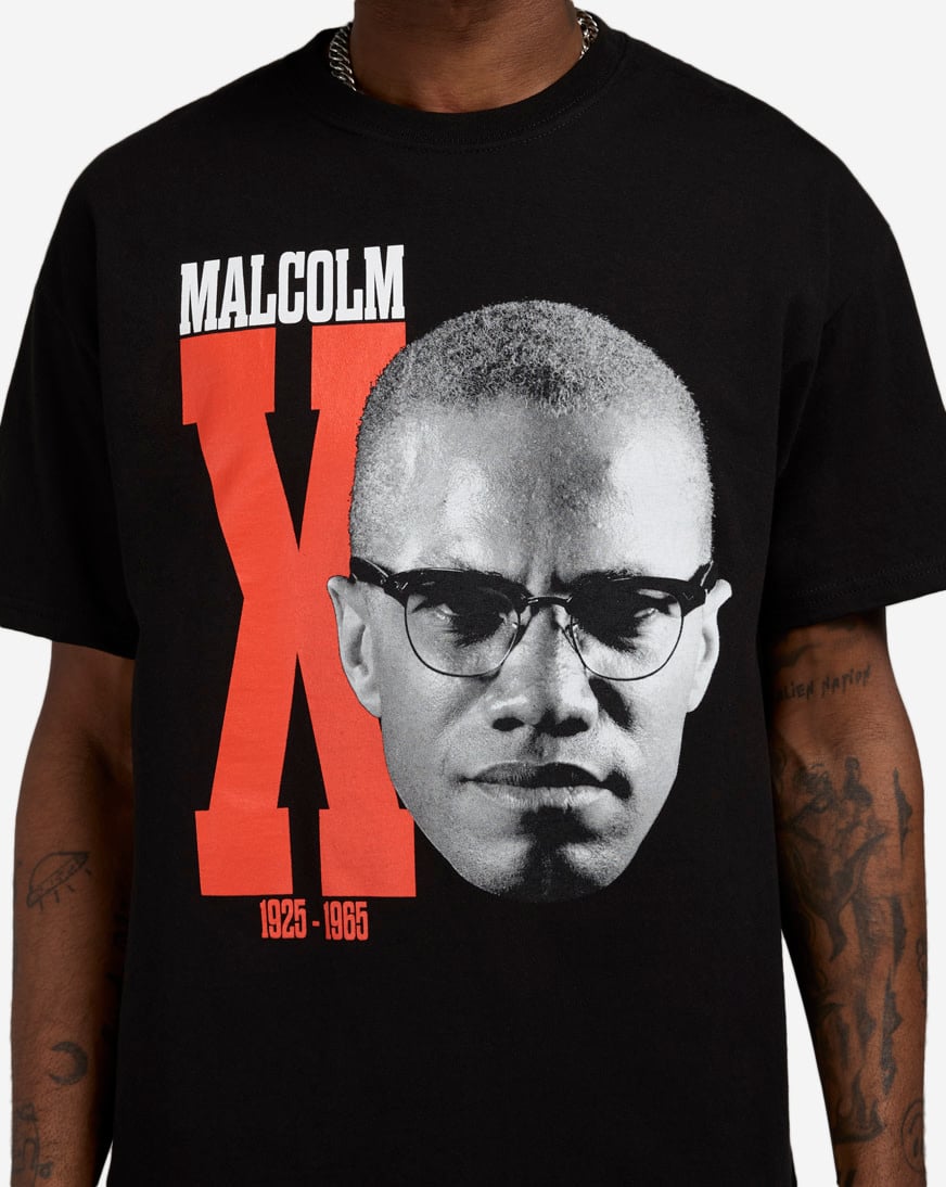 Shop Graphic Tees Big Malcom X Face Tee MAL1620XX black | SNIPES USA