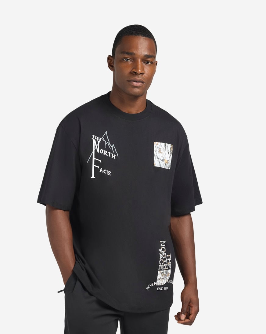 Shop The North Face Oversized Climber Tee NF0A8KUKJK3 black