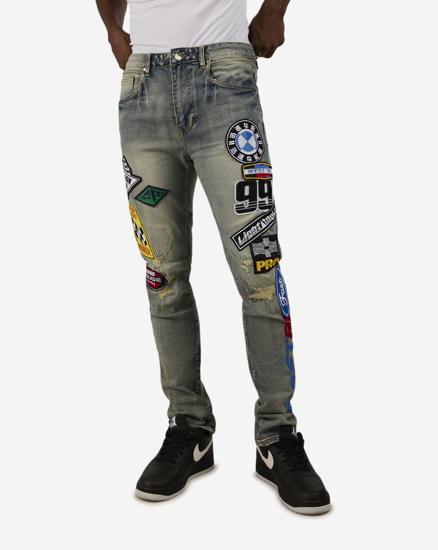 【NEW限定品】 Racing Row First Shop Jeans USA SNIPES | blue FRD2227S-MED パンツ