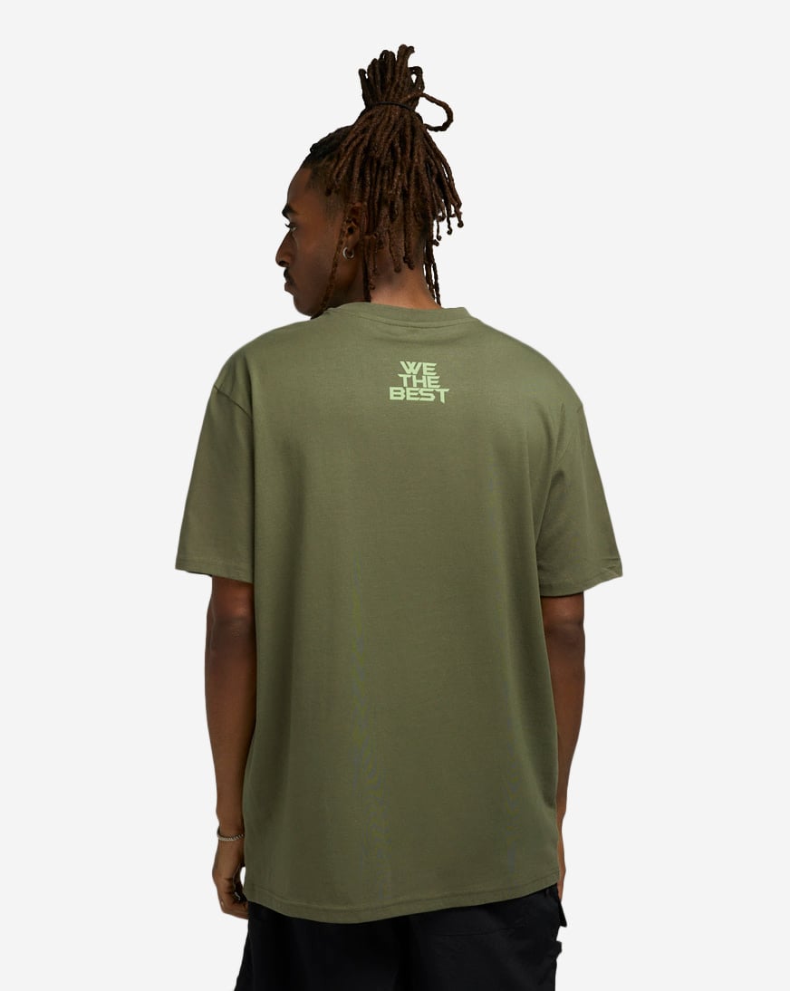 Shop WE THE BEST Distorted Happy Face Tee WTB008-00176 green