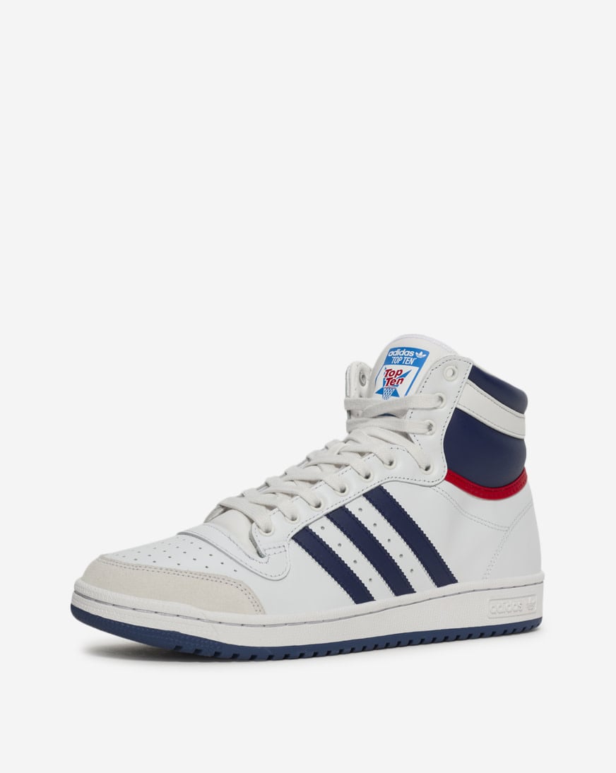 adidas gazelle silver green womens Adidas Originals TOP TEN RB MEN'S-WHITE NAVY RED – Moesports main image 1