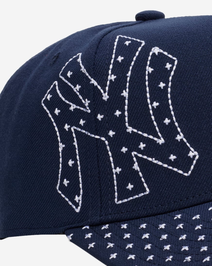 Shop Mitchell Ness New York Yankees Pro Pinch Triple Logo Snapback