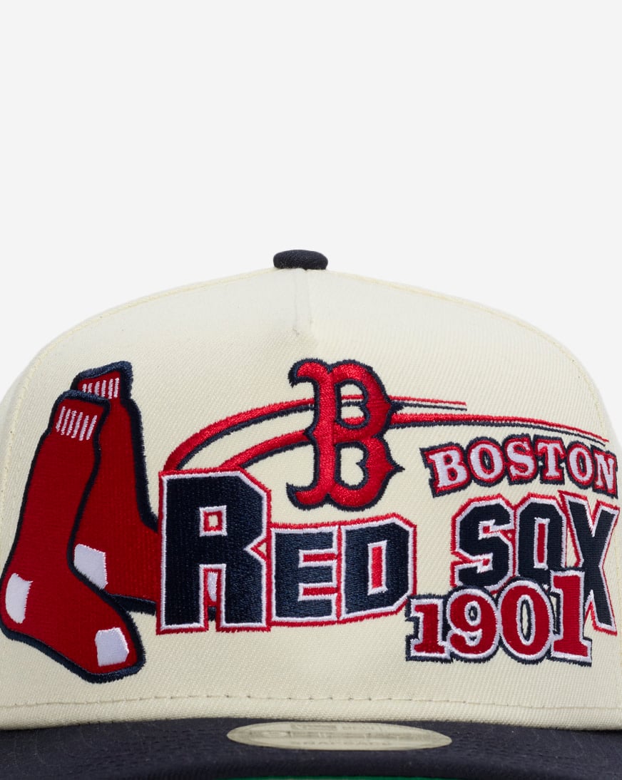 Shop New Era 9Fifty Boston Red Sox Classic A-Frame Snapback Hat