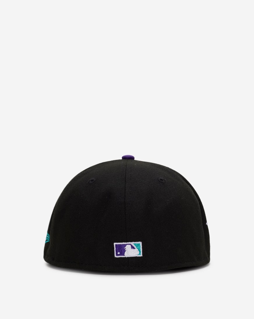 Shop New Era 9Fifty Grape New York Yankees Retro Hooks Fitted Hat