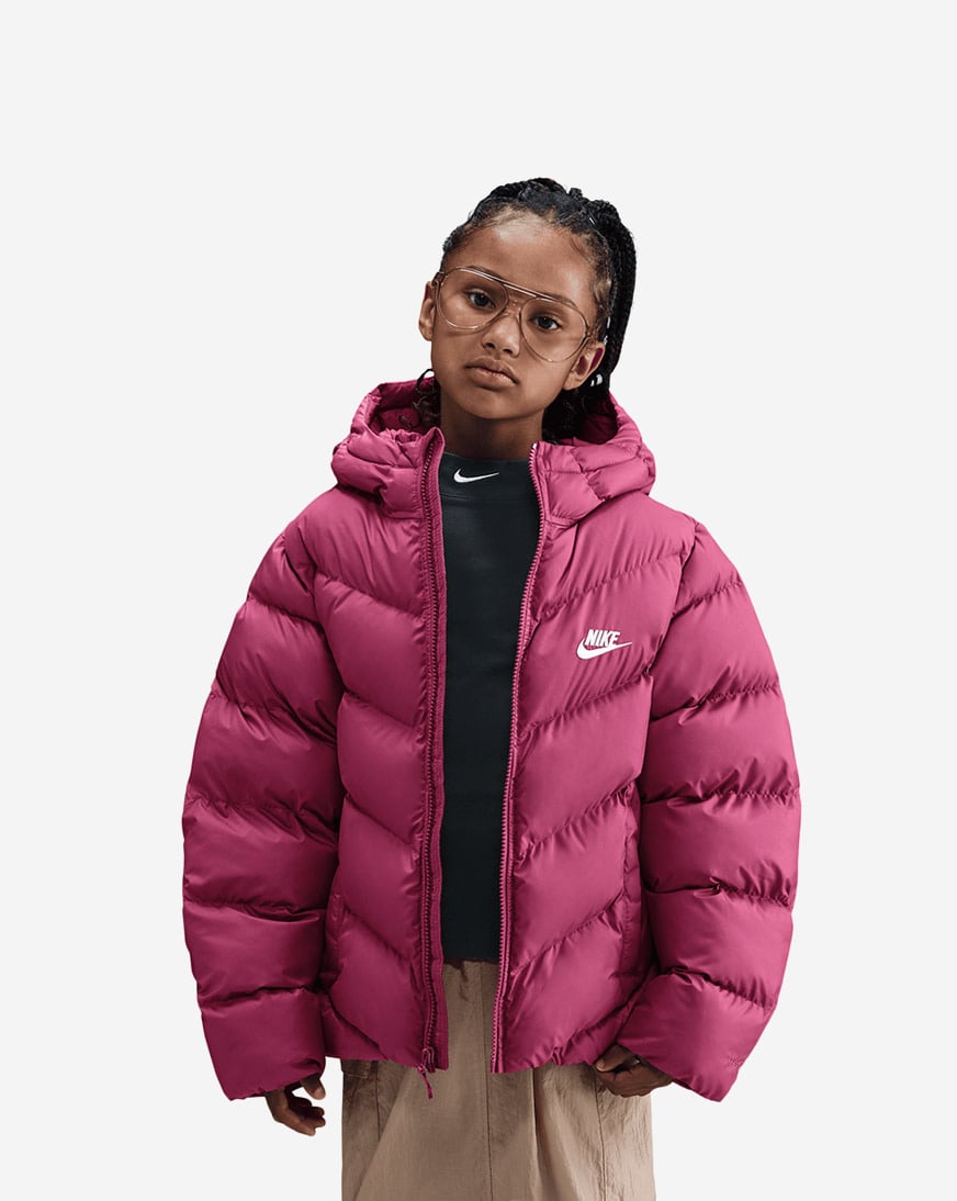 Shop Nike Big Kids' Therma-FIT Loose-Fit Puffer Jacket HQ4976-634