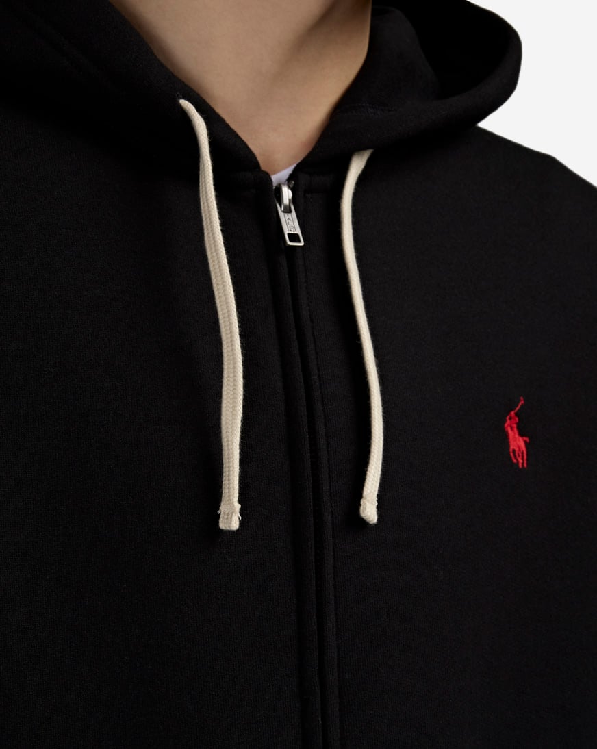 Shop Polo Ralph Lauren Fleece Full-Zip Hoodie 710813297001-BLK