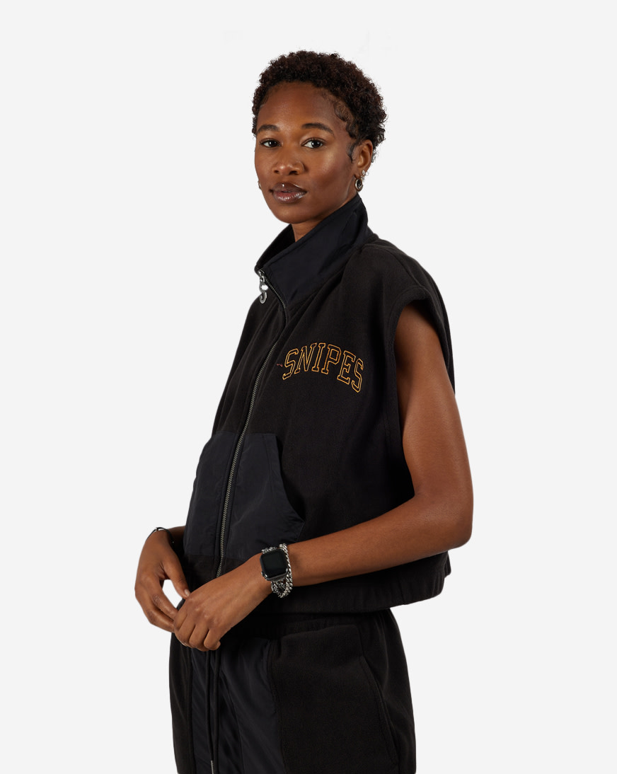 Shop SNIPES Nylon Fleece Polar Vest SNQ423005W-BLK black | SNIPES USA