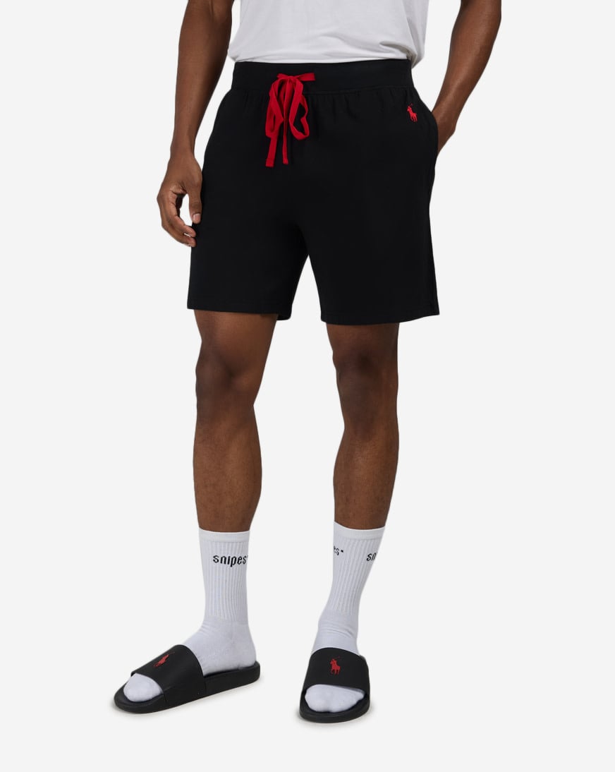 Shop Polo Ralph Lauren Logo Sleep Shorts PF26RL-A7Y8 black