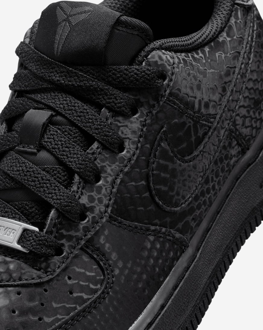 Shop Nike Big Kids' Kobe Air Force 1 Low IO4610-001 black | SNIPES USA