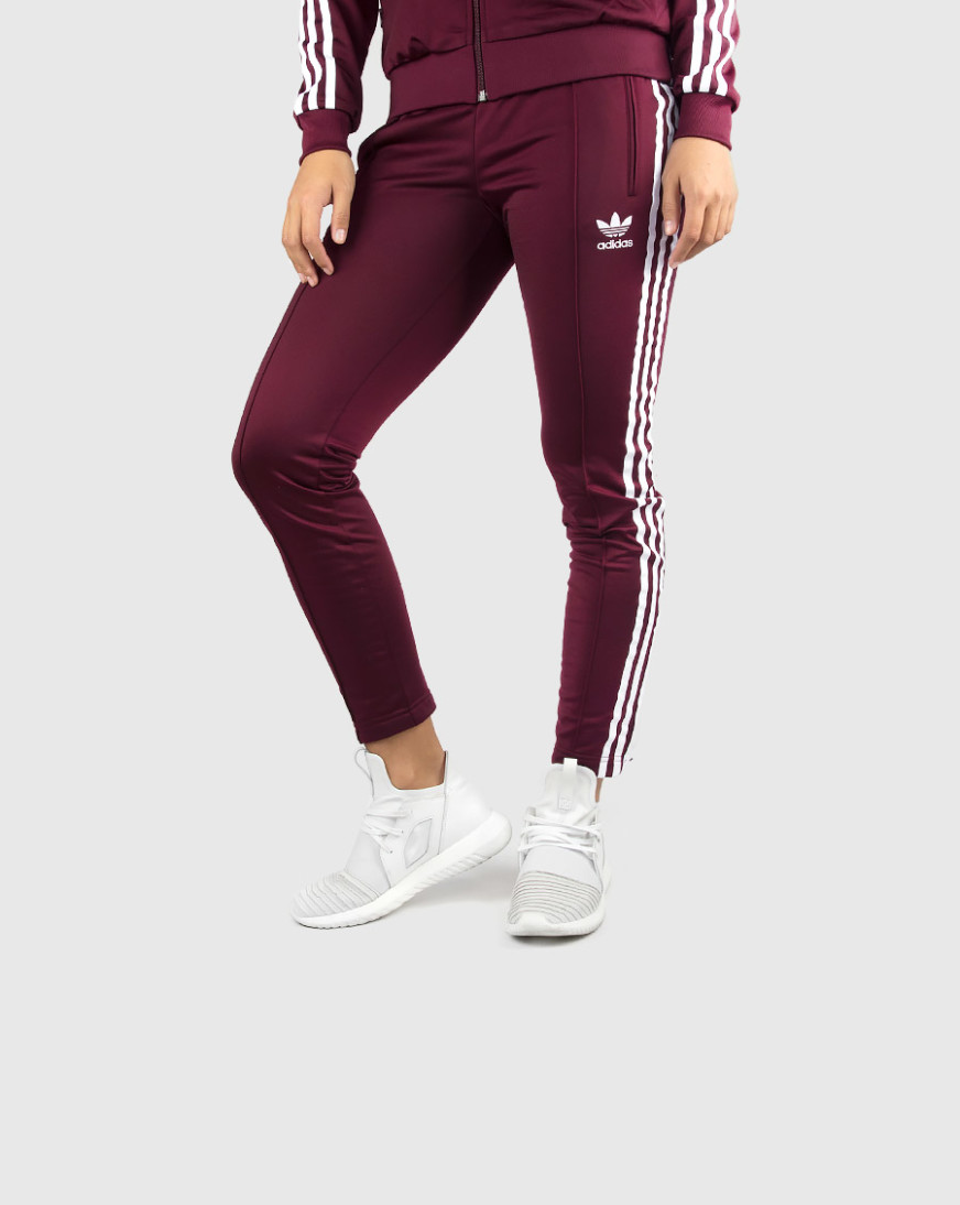 maroon adidas pants