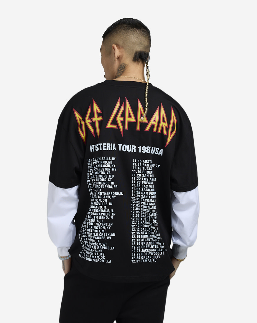 Shop Freeze Max Def Leppard Euphoria Tour Tee D110027-BLW black