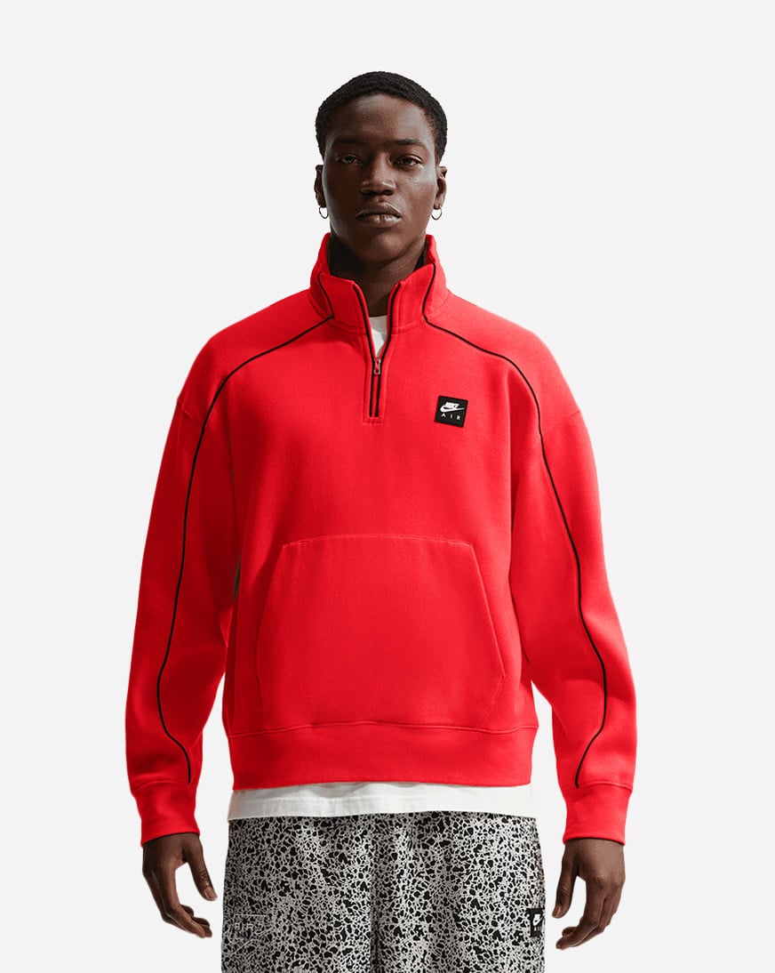 Shop Nike Air Fleece Quarter-Zip Top II3143-696 red | SNIPES USA