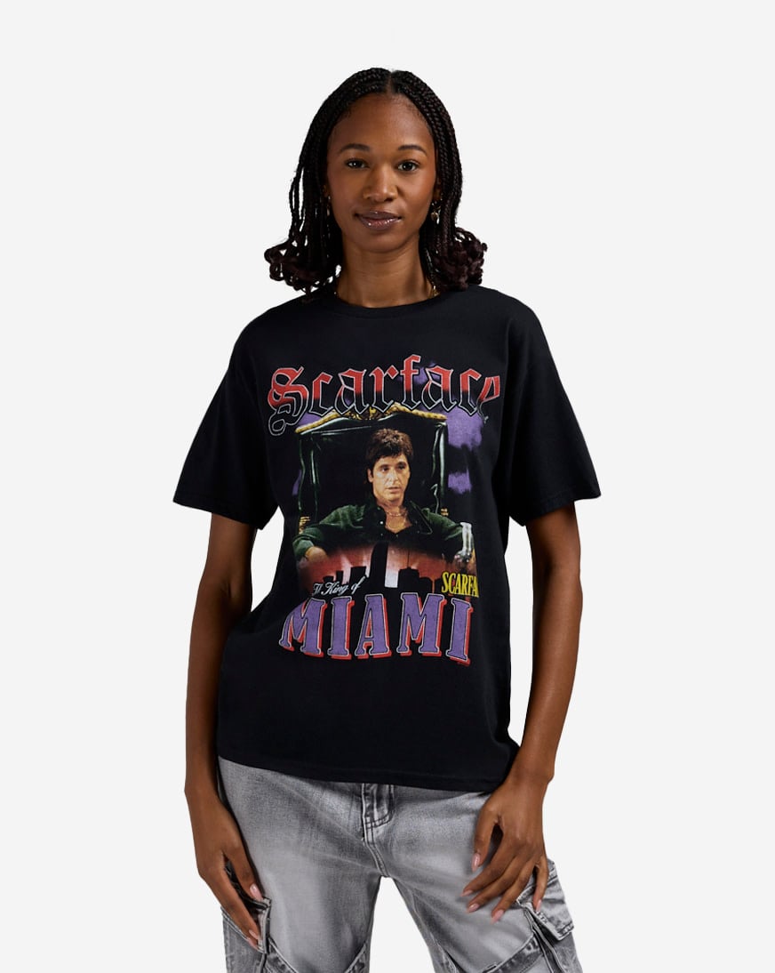 ク*ー様 Recommended Designer S/S tee Shop Graphic Tees Scarface Miami Tee SF5285 black | SNIPES USA
