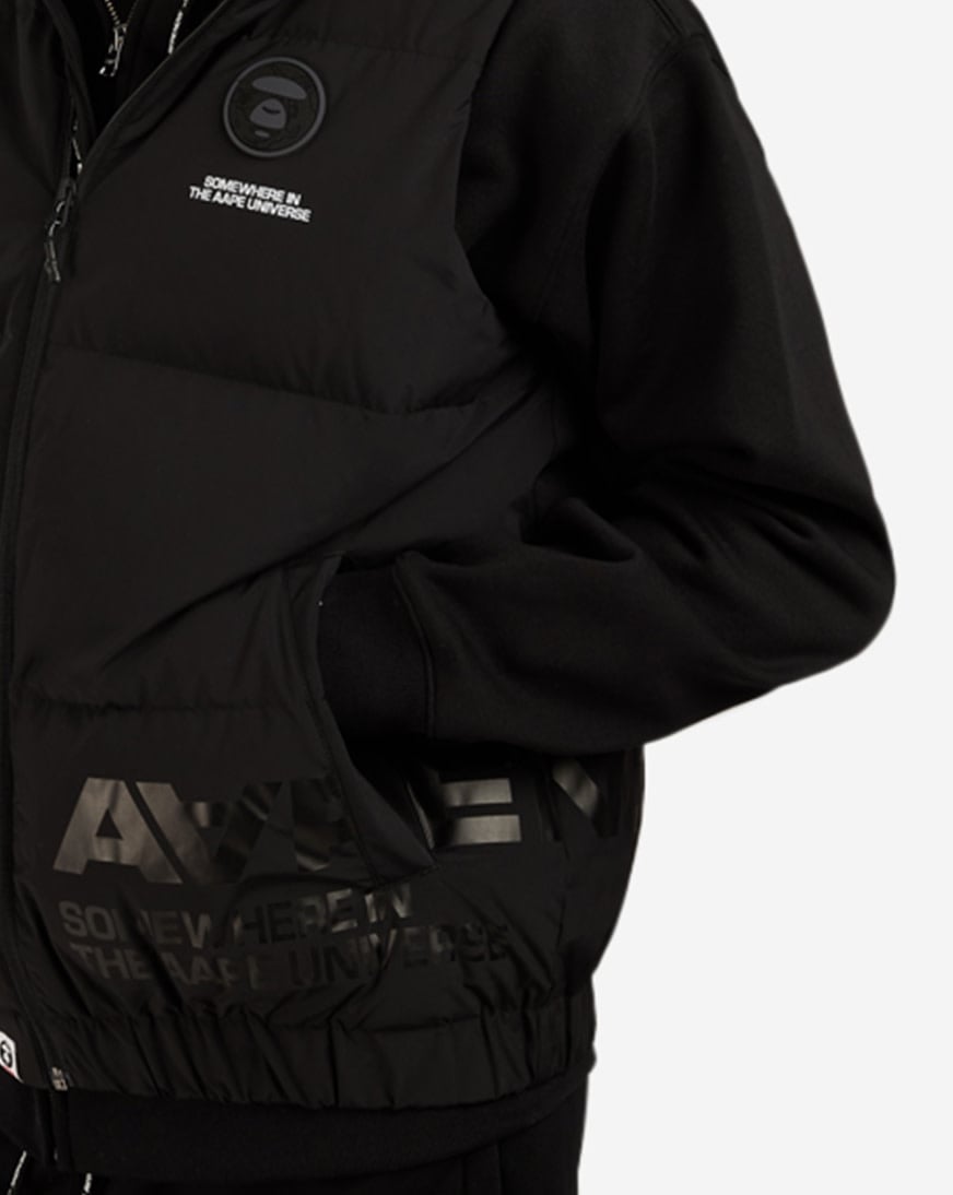 AAPE NOW ブラック ダウンベスト M Shop AAPE Down Vest AAPDNM7593XXLBKX black | SNIPES USA