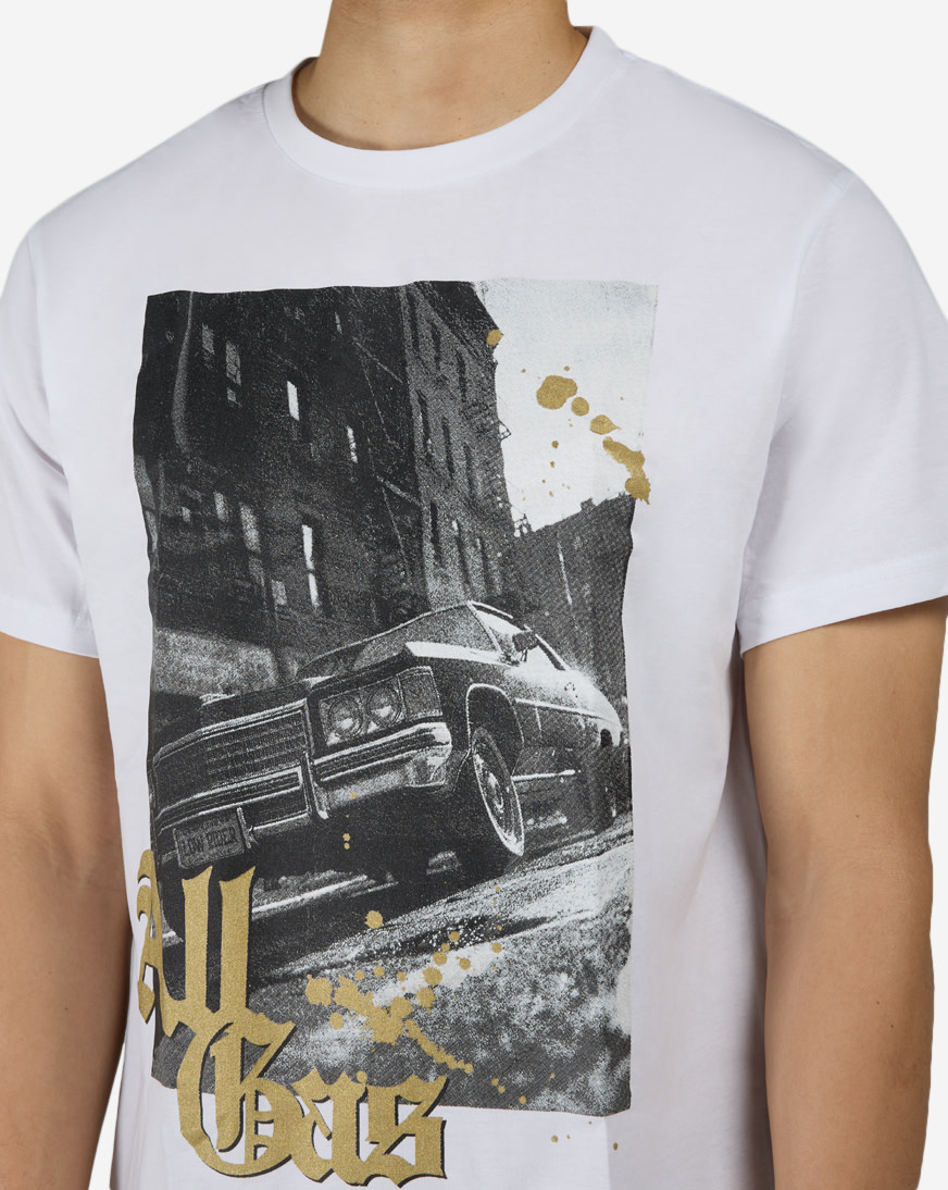 Shop Urban Classics All Gas Tee MTUS692-US-00220 white | SNIPES USA