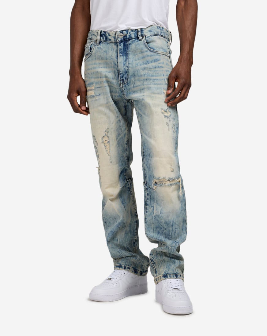 Shop Smoke Rise Vintage Wash 5Pkt Straight Jeans JP25503SNZ-TINT