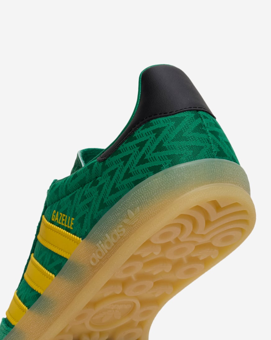 adidas gazelle silver green womens adidas Gazelle Indoor Shoes Kids - Kids - Collegiate Green / Cloud White / Gum