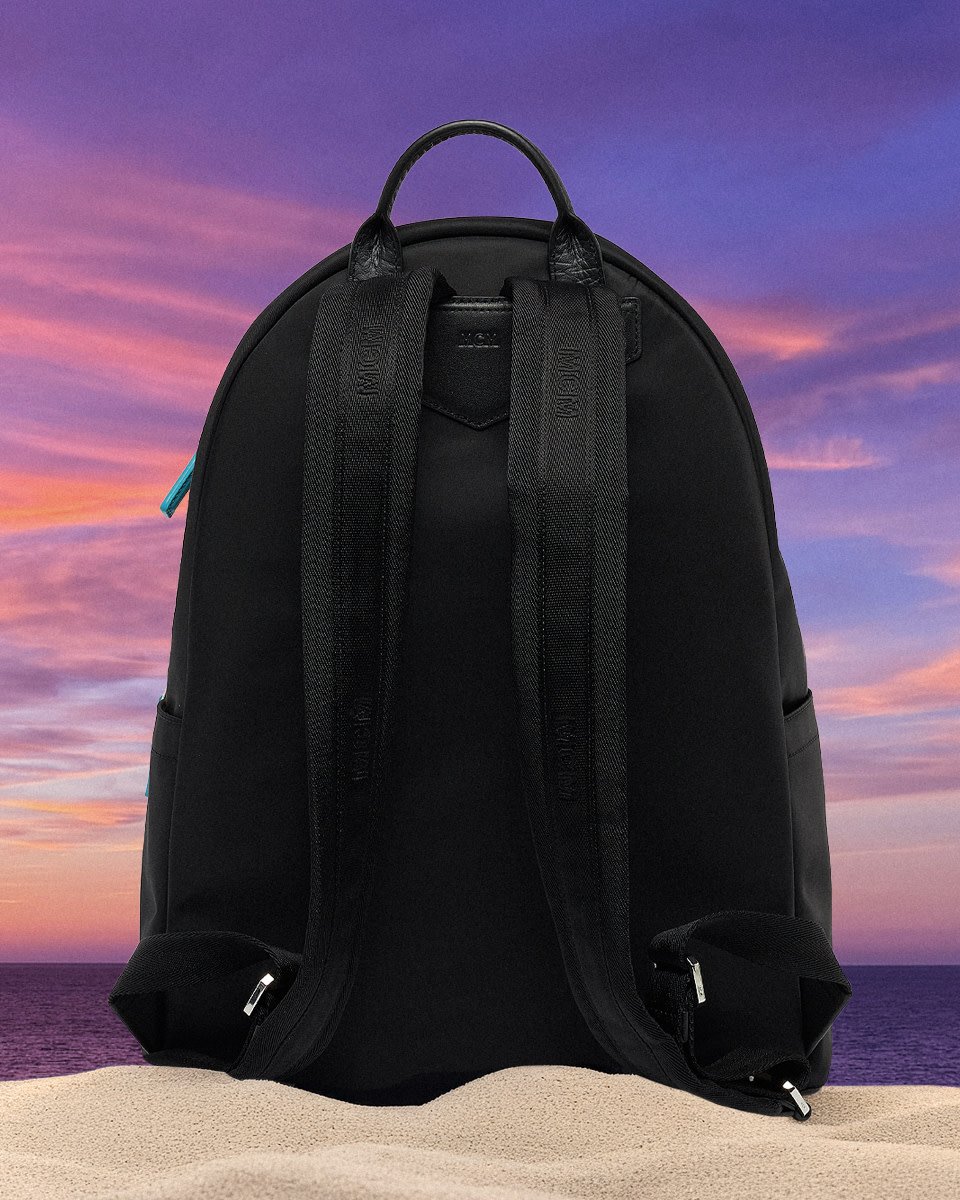 Shop MCM MCM X SNIPES Medium Stark Backpack MMKFSVE11BK001 black