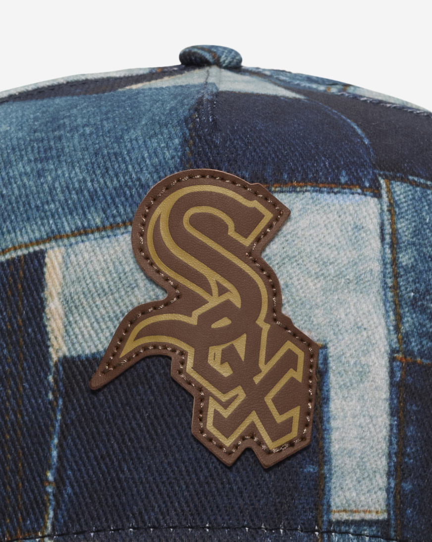 Shop New Era 9Fifty Chicago White Sox A-Frame Denim Patchwork