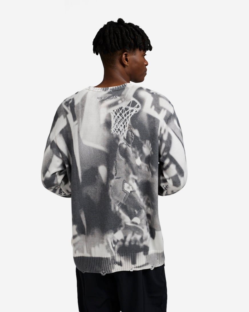 Shop Jordan Air Jordan Knit Sweater HQ1635-133 white Shop Jordan Air Jordan Knit Sweater HQ1635-133 white