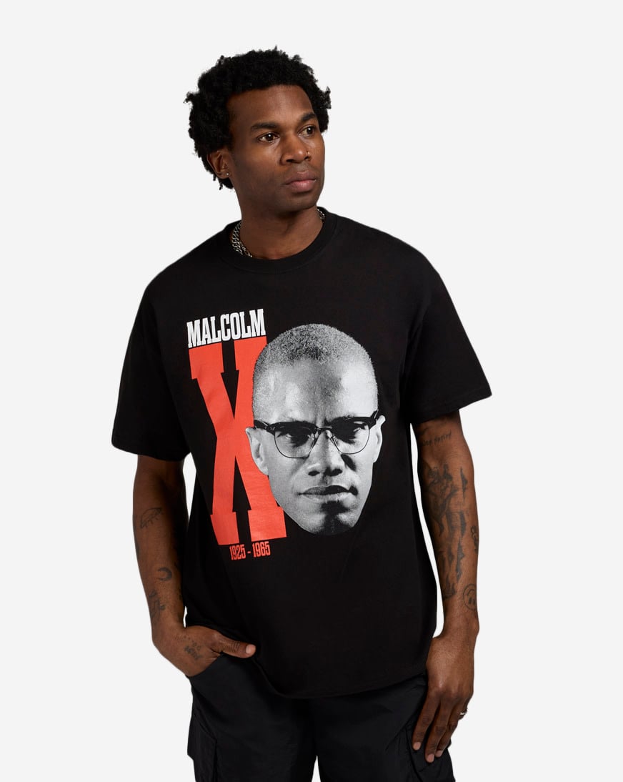 Shop Graphic Tees Big Malcom X Face Tee MAL1620XX black | SNIPES USA
