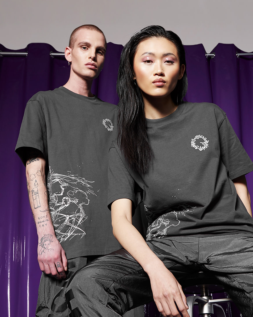 Shop SNIPES 032c WORKSHOP x SNIPES Tee SFM213-007-1 grey | SNIPES USA