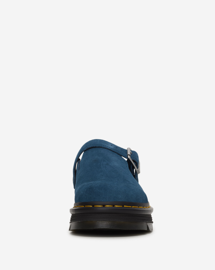 Shop Dr. Martens Zebzag Suede Slingback Platform Mules 31937401