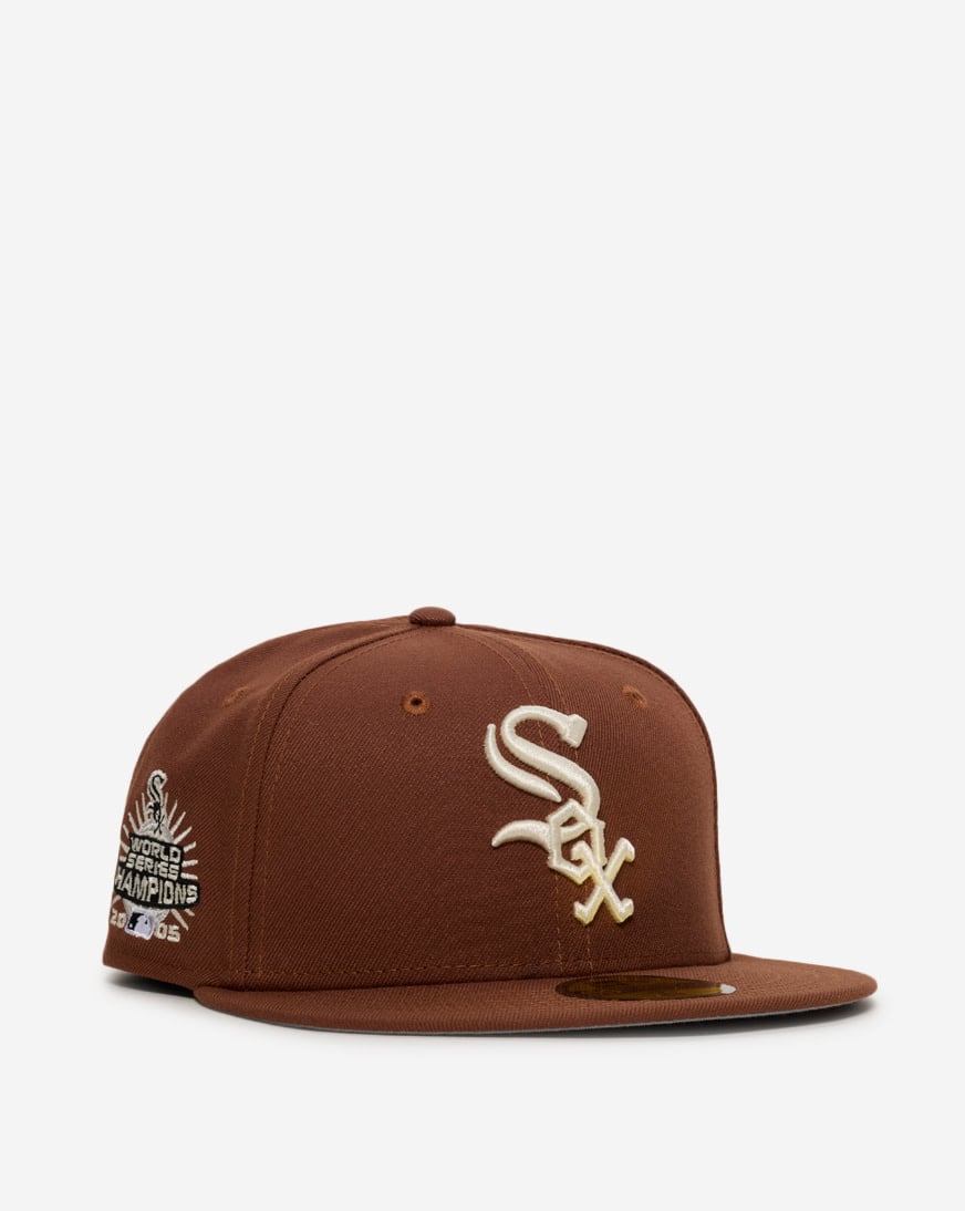Shop New Era 59Fifty Chicago White Sox Fitted Hat 70958580 brown