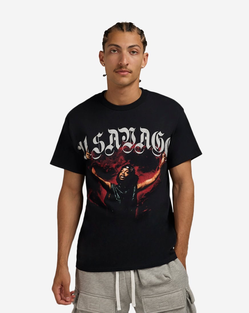 Shop Graphic Tees 21 Flame Tee 37861025 black | SNIPES USA