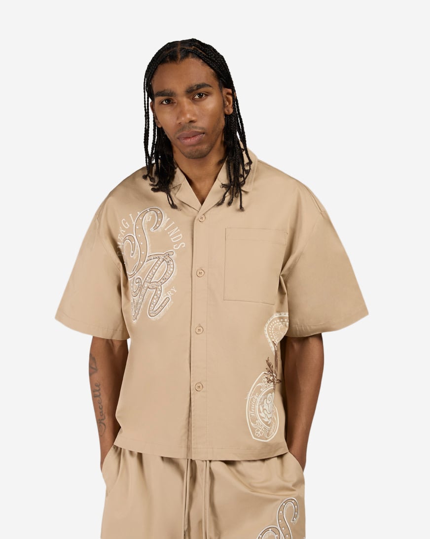 トップス Esan Shop Smoke Rise Visionary Woven Shirt WH26S445SNZ-SES beige