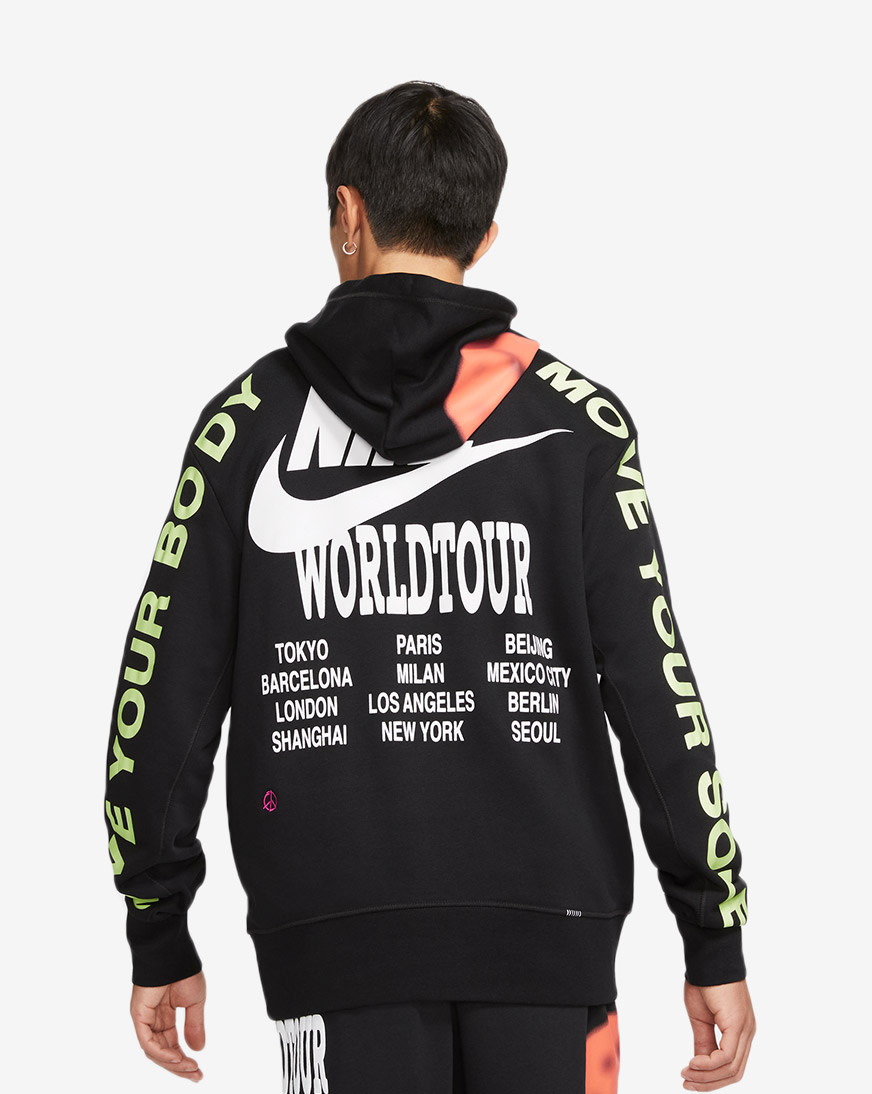Nike NSW World Tour Hoodie Mens Clothes 