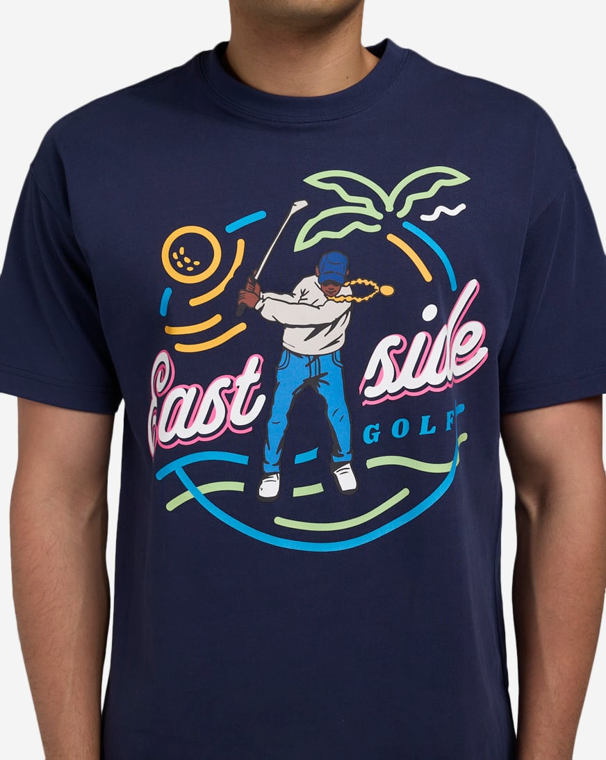 Shop East Side Golf Paradise Tee EGMU2104-MIDNVY blue | SNIPES USA