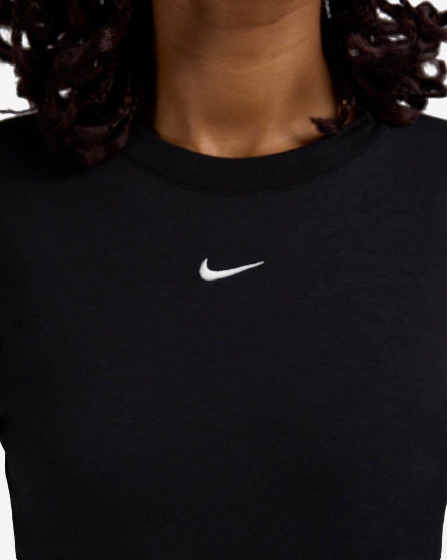 Shop Nike NSW Chill Knit Slim Long-Sleeve Cropped Top HF5322-013