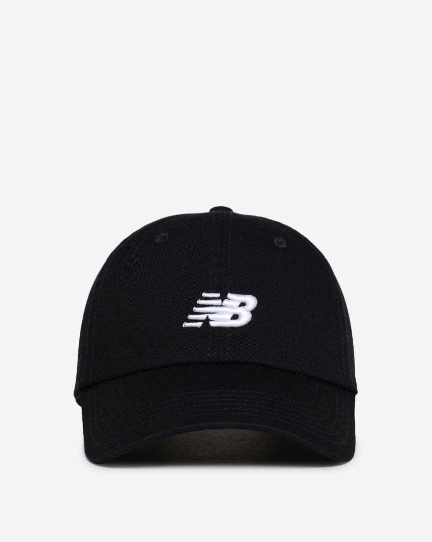 Shop New Balance 6 Panel Classic Hat LAH91014-BK black