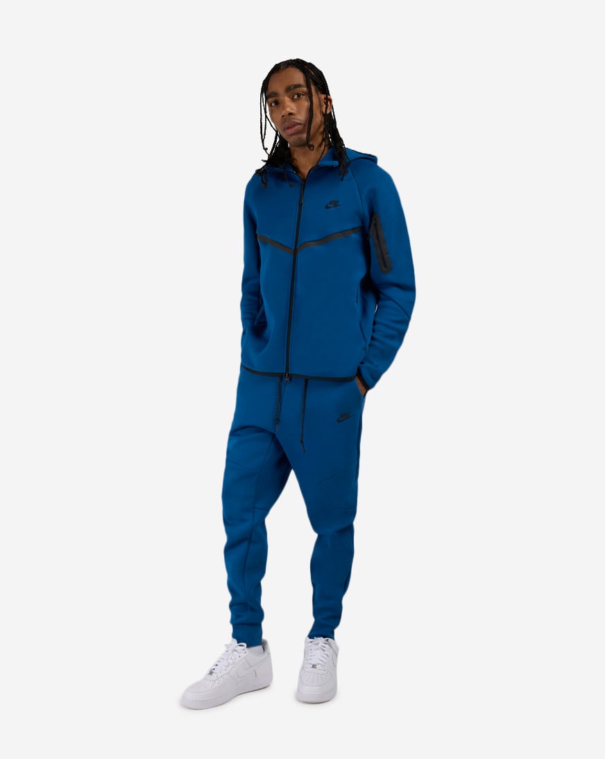 Shop Nike Tech Fleece Full-Zip Windrunner Jacket HV0949-476 blue
