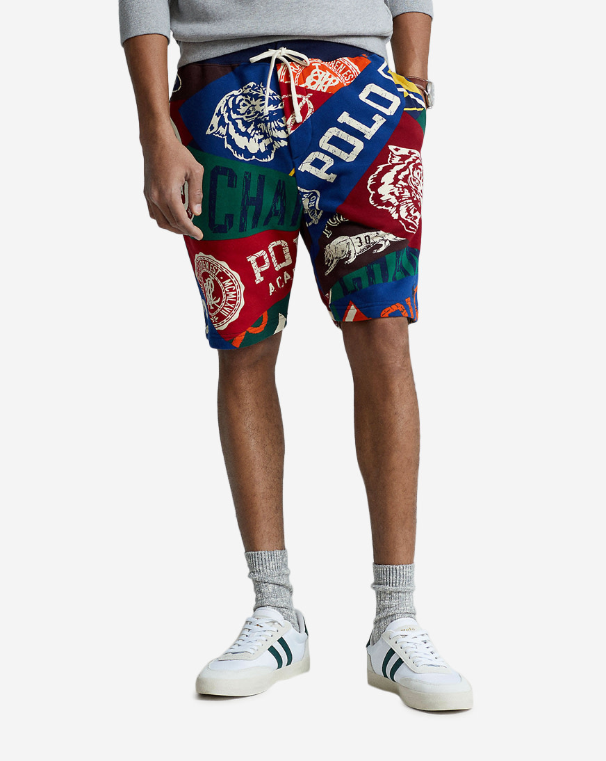 Shop Polo Ralph Lauren Polo Active Printed Fleece Shorts