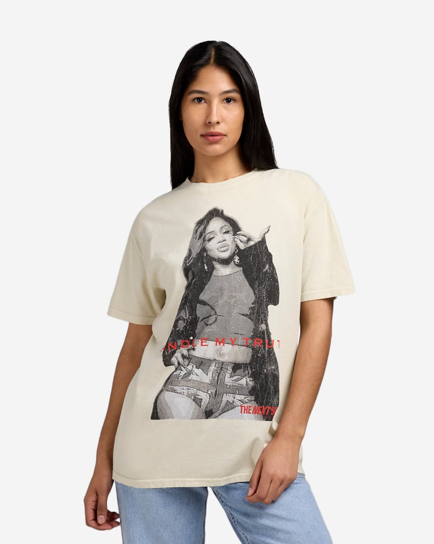 Shop Graphic Tees Saweetie Truth Tee HHA1430XX cream | SNIPES USA