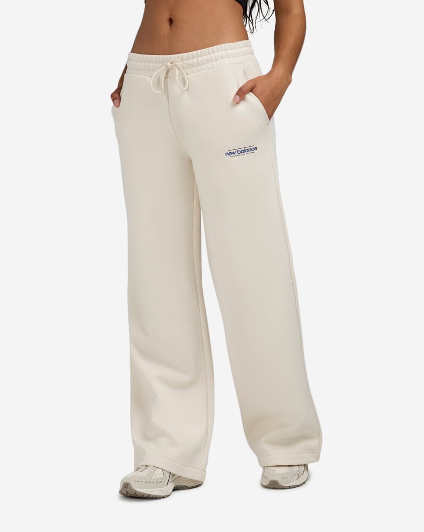 Shop New Balance Reimagined Fleece Wide Leg Pant WP53903-LIN