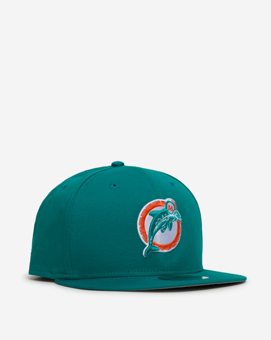 Shop New Era 9Fifty Miami Dolphins Basic Snapback Hat 11872980