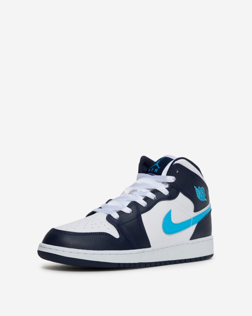 Shop Jordan Big Kids' Air Jordan 1 Mid DQ8423-404 blue | SNIPES USA