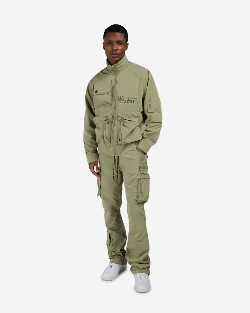 Shop Smoke Rise Utility Windbreaker Jacket WW26S482SN-OIL green