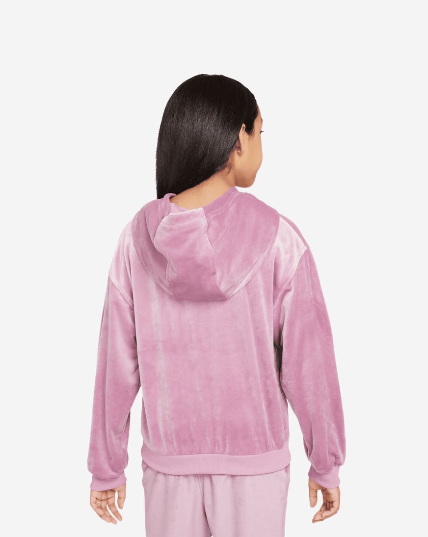 Shop Nike Girls' NSW Pullover Hoody FZ5588-523 pink | SNIPES USA