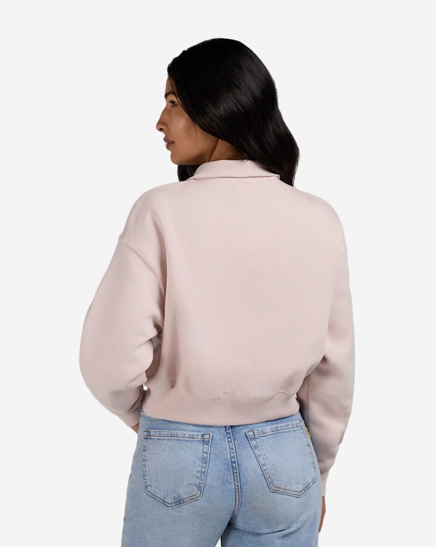 Shop Nike NSW Phoenix Fleece 1/4-Zip Cropped Sweatshirt DQ5767-667