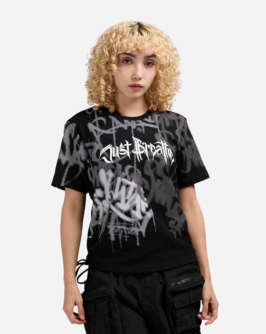 ★GOAL STUDIO★ DFC 25 GRAFFITI TEEBLACK P5ATS102#BK Shop Smoke Rise Graffiti Tee AT24355SNZ-BLA black | SNIPES USA