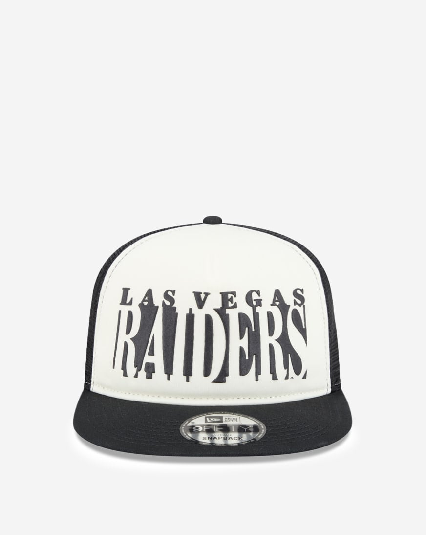 Shop New Era 9Fifty Las Vegas Raiders A-Frame Cut Out Snapback Hat