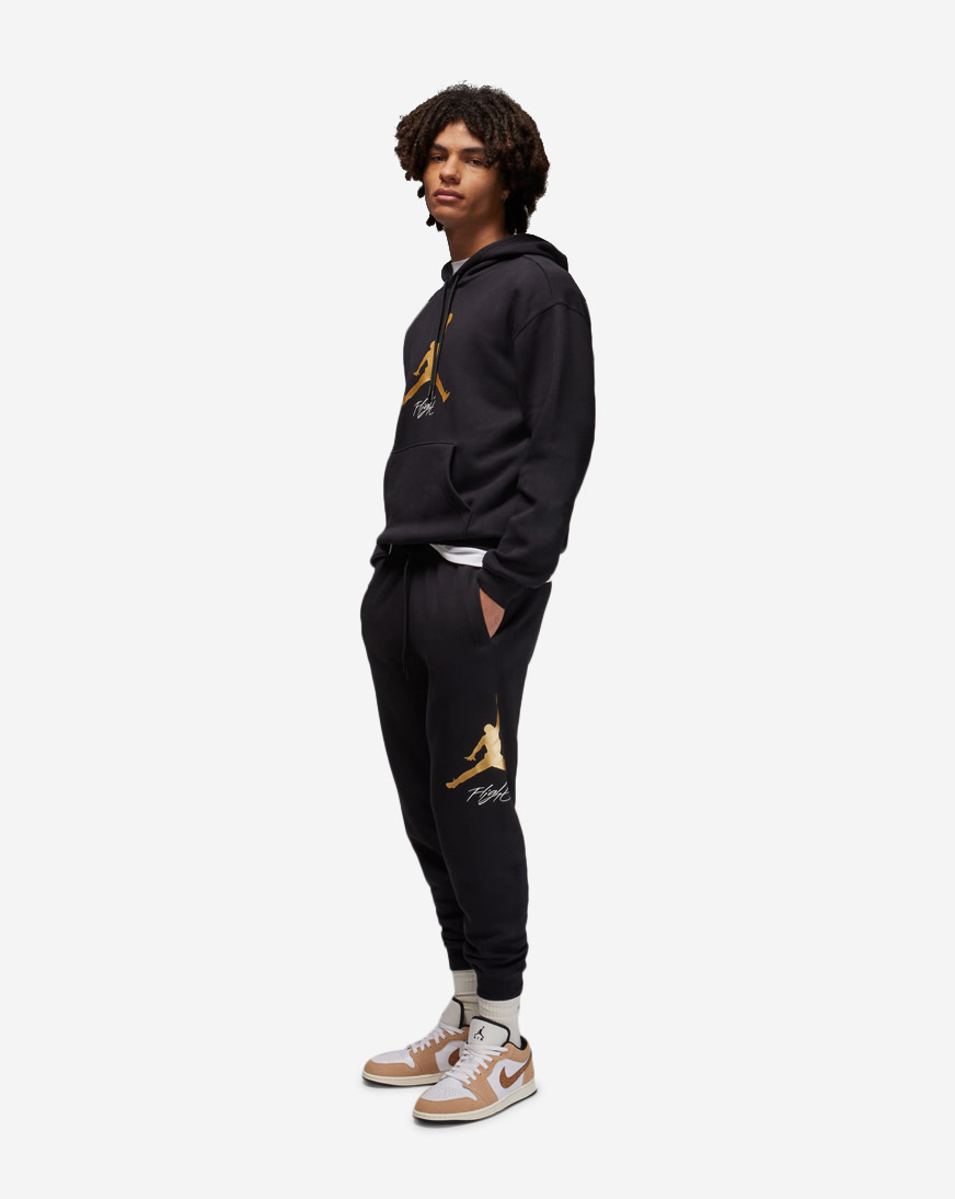Shop Jordan Essential Fleece Baseline Pants FD7345-011 black 