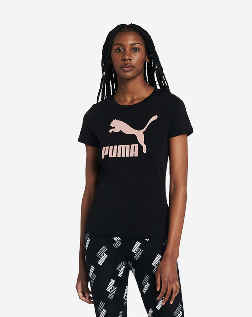 black and gold puma shirt womens