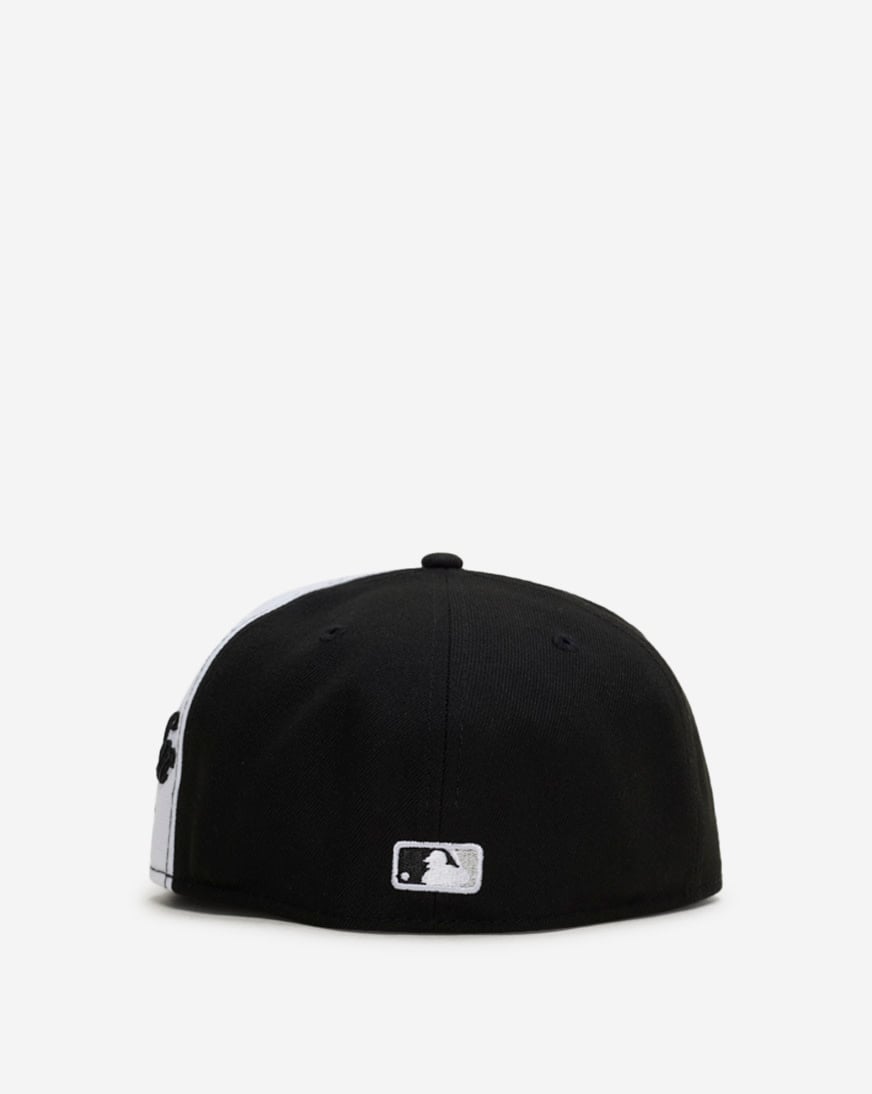Shop New Era 59Fifty Wave Script Fitted Hat 60949340 black